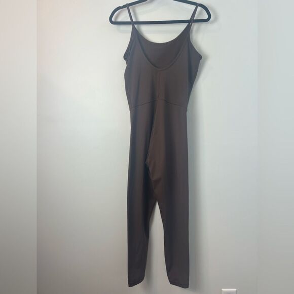 Everlane The Perform Unitard One Piece In Brown like new SZ Medium - Picture 4 of 9